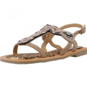 Sandali Camoscio e Maculati con Strass Bronzo