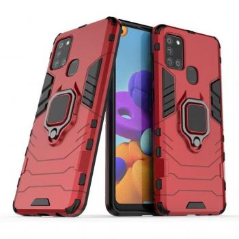 Funda Antigolpes con Anillo para Oppo A53/a53s Rojo