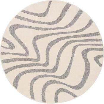 Tapis moderne effet 3D gris 160 x 160