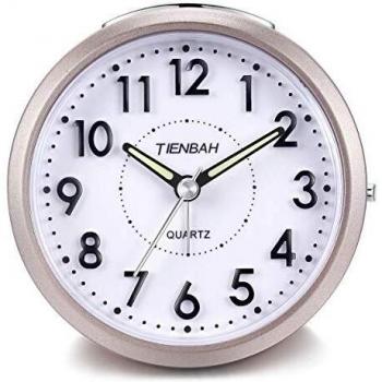 Réveil de voyage Yadelai avec snooze 3D et lumière nocturne chaude