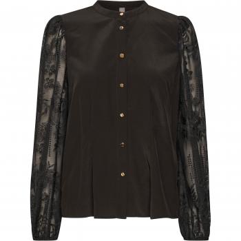 Asmine Kultur Damen Hemd Schwarz XS