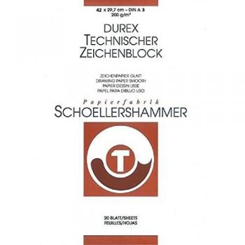 SCHOELLERSHAMMER Technisch tekenpapier A3 Glad 200 g/m² 20 Vellen