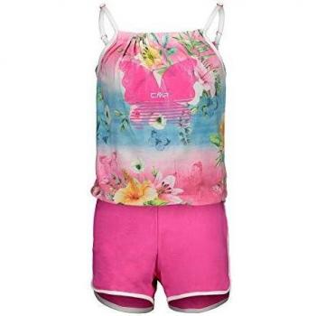 CMP Jumpsuit für Mädchen pink Blumenmuster elastisch Stretch Jersey (128)