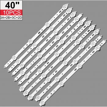 Barre de rétro-éclairage LED, ensemble de 10 pièces, 5LED type SVS400A73