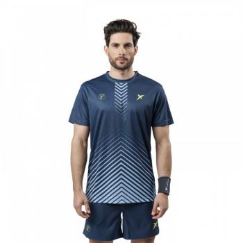 Camiseta Transpirable Drop Shot Bentor Lima Azul