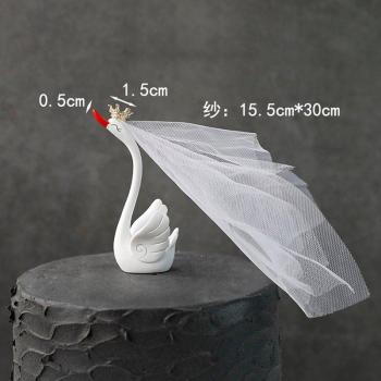 Swan Love Cake Decor