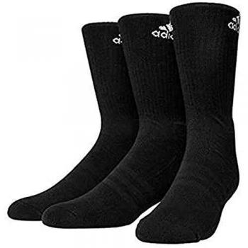 Adidas Unisex 3S Performance Crew C Socken 3 Paar, Weiß (White/Black), Größe 39-42