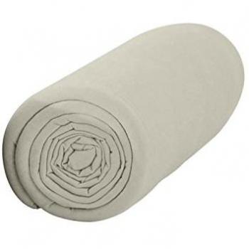 Tissu housse drap jersey coton ivoire 90x190 cm