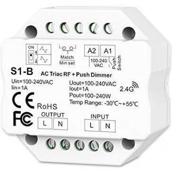 Sys-Pro Push Mesh-Dimmer 230V, 360VA, Phasenan-/abschnitt wählbar