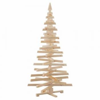 Sapin Naturel 180 cm en Bois Massif avec Support