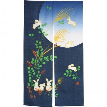 Noren de Puerta con Conejo Celestial 85x150 cm