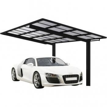 Carport Linea Typ 80 Sonderlänge schwarz