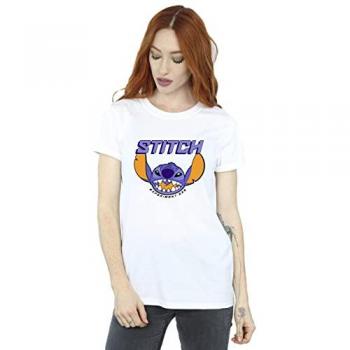 Lilo & Stitch Purple Boyfriend Top – Classic Disney Print, XL