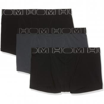 HOM Herren Essentiel Boxer Briefs Ho1 3er Set Boxershorts Mehrfarbig Noir/Gris V001, X-Large