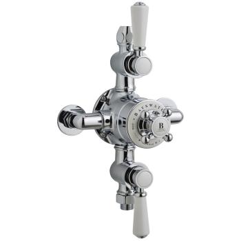 Bayswater Dual-White Indices Shower Valve – Triple Exposed