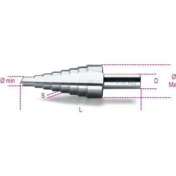 Fresa conica Beta 425/4, 9 gradini, per lamiere