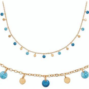 Sissi Turquoise – Collier Plaqué-Or 4 mm