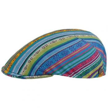 Lierys Blue Striped Flat Cap