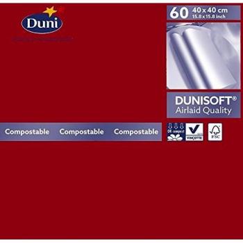 Duni Napkins 40x40cm DuniSoft Red, Paper