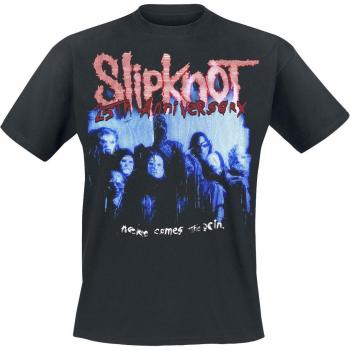 Slipknot Black T‑shirt Tour 2024 Glitch – Hommes, Taille S à 3XL
