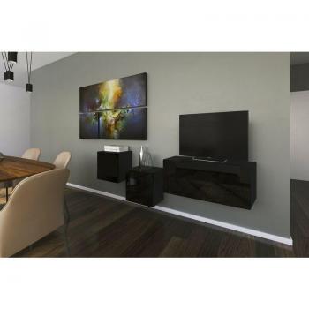 Ensemble Meuble TV Noir Brillant 191 cm Viva Next 263