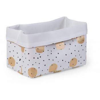 Panier Canvas Boules dorées