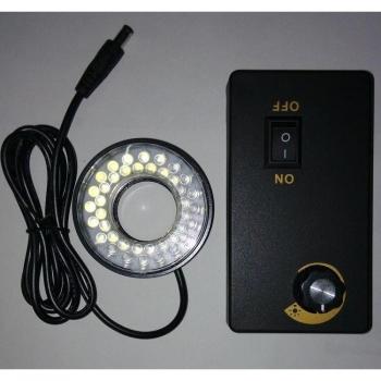 LED Ring Light Source for Microscope with Metal Adjustable Threads