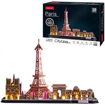 Puzle 3D Adulto y Niño París