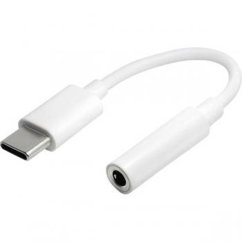 Transmedia USB-C auf 3,5 mm Klinkenadapter mit 1m Kabel