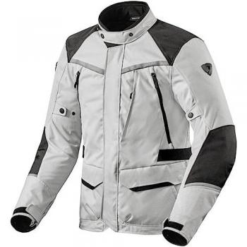 Giacca Moto Rev'It! Voltiac 3 H2O Argento-Nero 3XL
