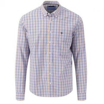 Long‑Sleeved Men’s Papaya Shirt – Fynch‑Hatton, Multicolor, Large