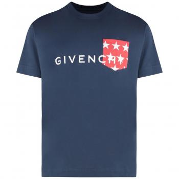 Givenchy Men's Blue T-Shirt | Size M
