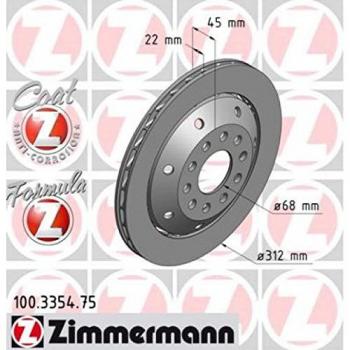 ZIMMERMANN 100.3354.75 Rotor de frein