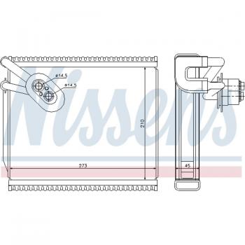 Nissens Car AC Evaporator