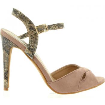 Zapatos de tacón para mujer REFRESH 63496 antelina nude