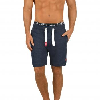 !Solid BennShorts Herren Jogginghose Sweatshorts Kurze Hose Fleece-Innenseite Kordel Regular Fit XL Insignia Blue Melange