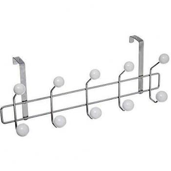 Appendiabiti da parete con 10 pomelli L 16,5 x P 12 x H 44 cm