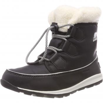 Sorel Whitney Carnival Stiefel für Kinder, schwarz/grau, Größe: 36