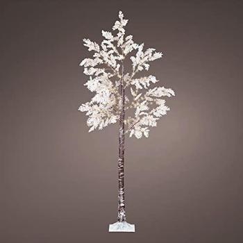 Lumineo árbol micro led flores blancas IP44 210cm
