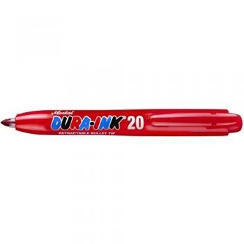 Marqueur permanent rouge Markal 20 (pack de 12)