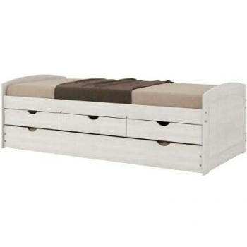 Funktionsbett Ulli weiß Liegefläche B/L: ca. 90x190 cm