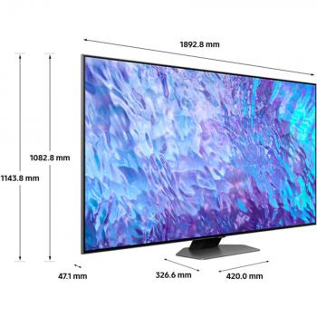 Samsung Series 8 Q80C 2.16 m (85) 3840 x 2160 pixels QLED Smart TV Wi-Fi Silver