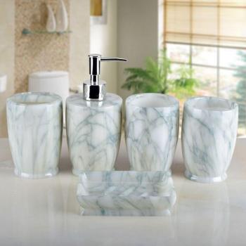 Resin Bathroom Accessory Set