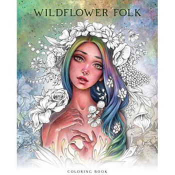 Wildflower Folk Coloring Book