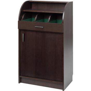Armario buffet VEGA Aldeno estrecho 62x38x105 cm marrón