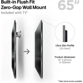 LG OLED65G45LW.AEK TV 165.1 cm (65) 4K Ultra HD Smart TV Wi-Fi Silver