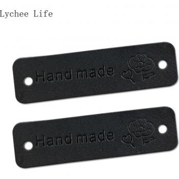24Pcs DIY Flower Leather Garment Labels