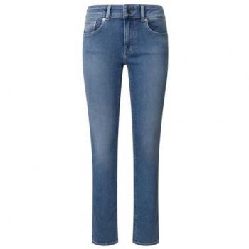 Pepe Jeans: Damen-Blau-Schmale Jeans New Brooke 26/30 – Baumwoll-Design, lässig & nachhaltig