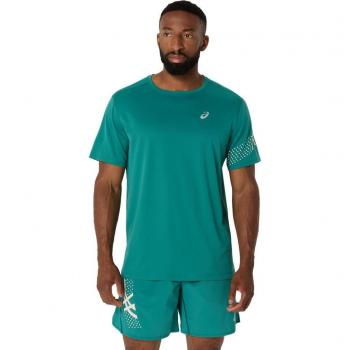 Turquoise 2X-Large ASICS Icon Athletic T-Shirt – Men
