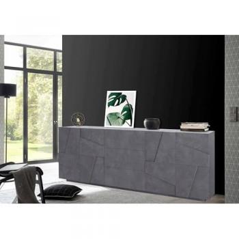 Lit double en tissu bleu 140x190 cm 100% Made in Italy